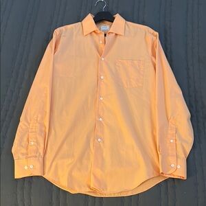 Men's Arrow Athletic Fit Orange Dress Shirt